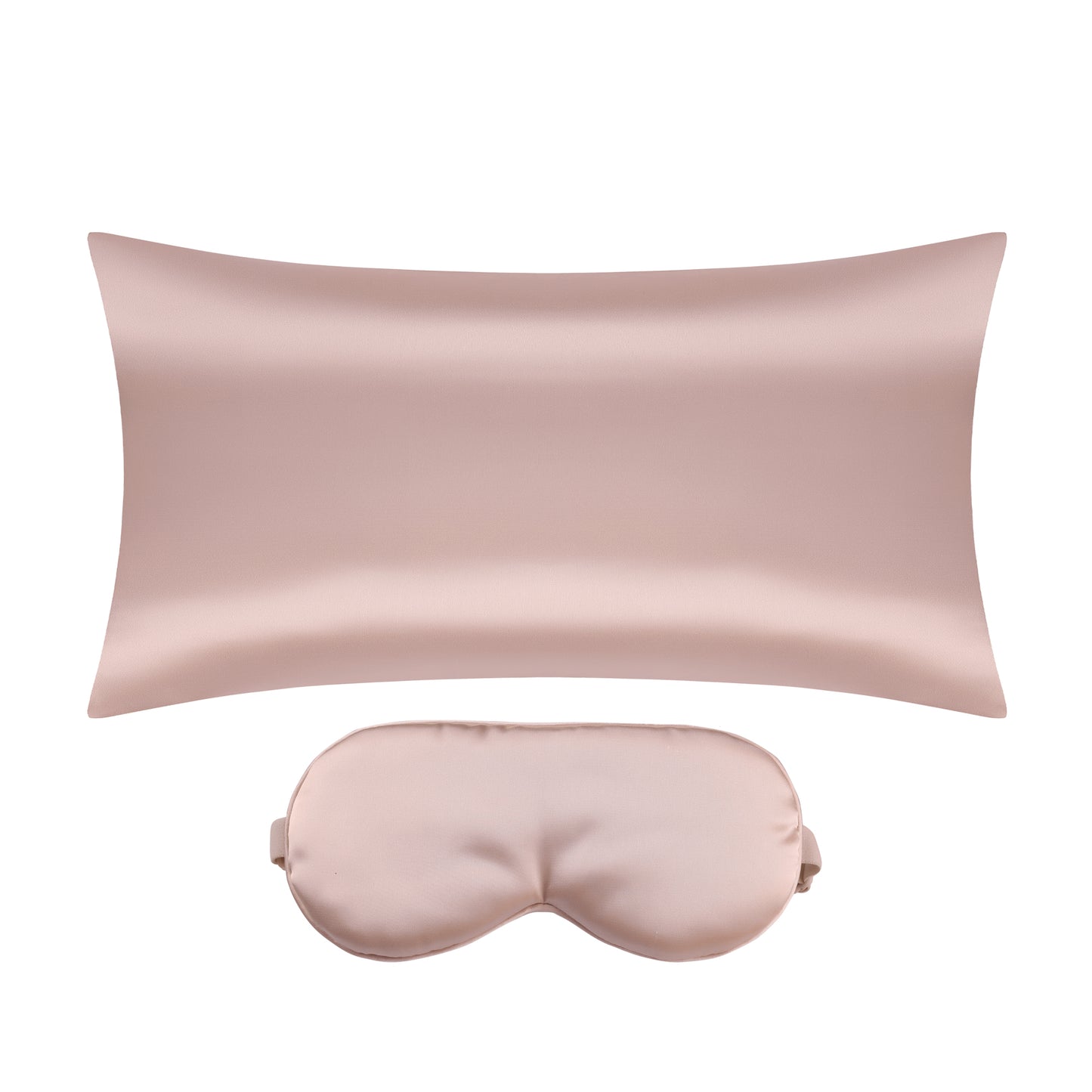 Satin Pillowcase with 1 Pcs for Hair and Skin with Hidden Zipper, Breathable Pillow Case Sleep Mask
