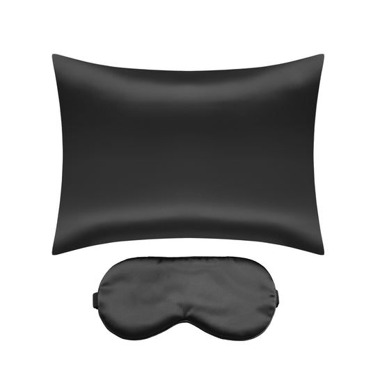 Satin Pillowcase with 1 Pcs for Hair and Skin with Hidden Zipper, Breathable Pillow Case Sleep Mask