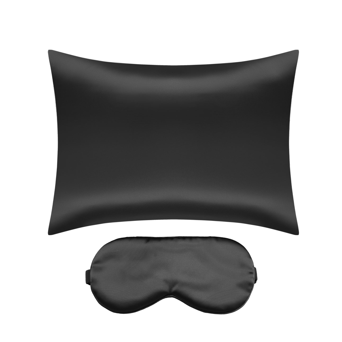 Satin Pillowcase with 1 Pcs for Hair and Skin with Hidden Zipper, Breathable Pillow Case Sleep Mask