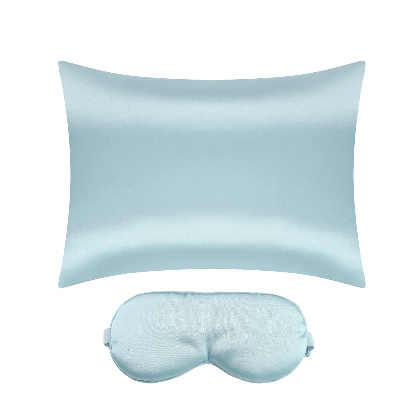 Satin Pillowcase with 1 Pcs for Hair and Skin with Hidden Zipper, Breathable Pillow Case Sleep Mask
