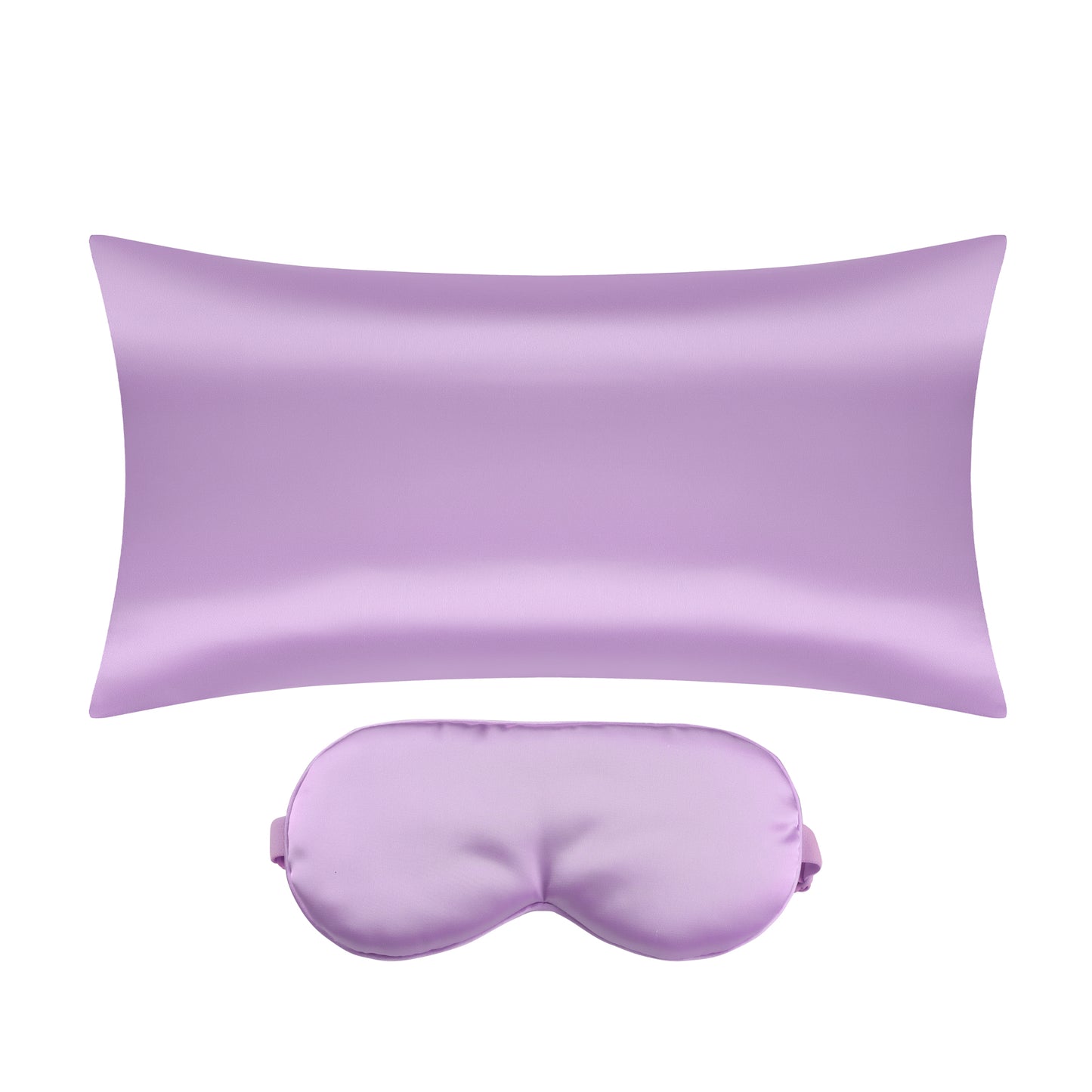 Satin Pillowcase with 1 Pcs for Hair and Skin with Hidden Zipper, Breathable Pillow Case Sleep Mask
