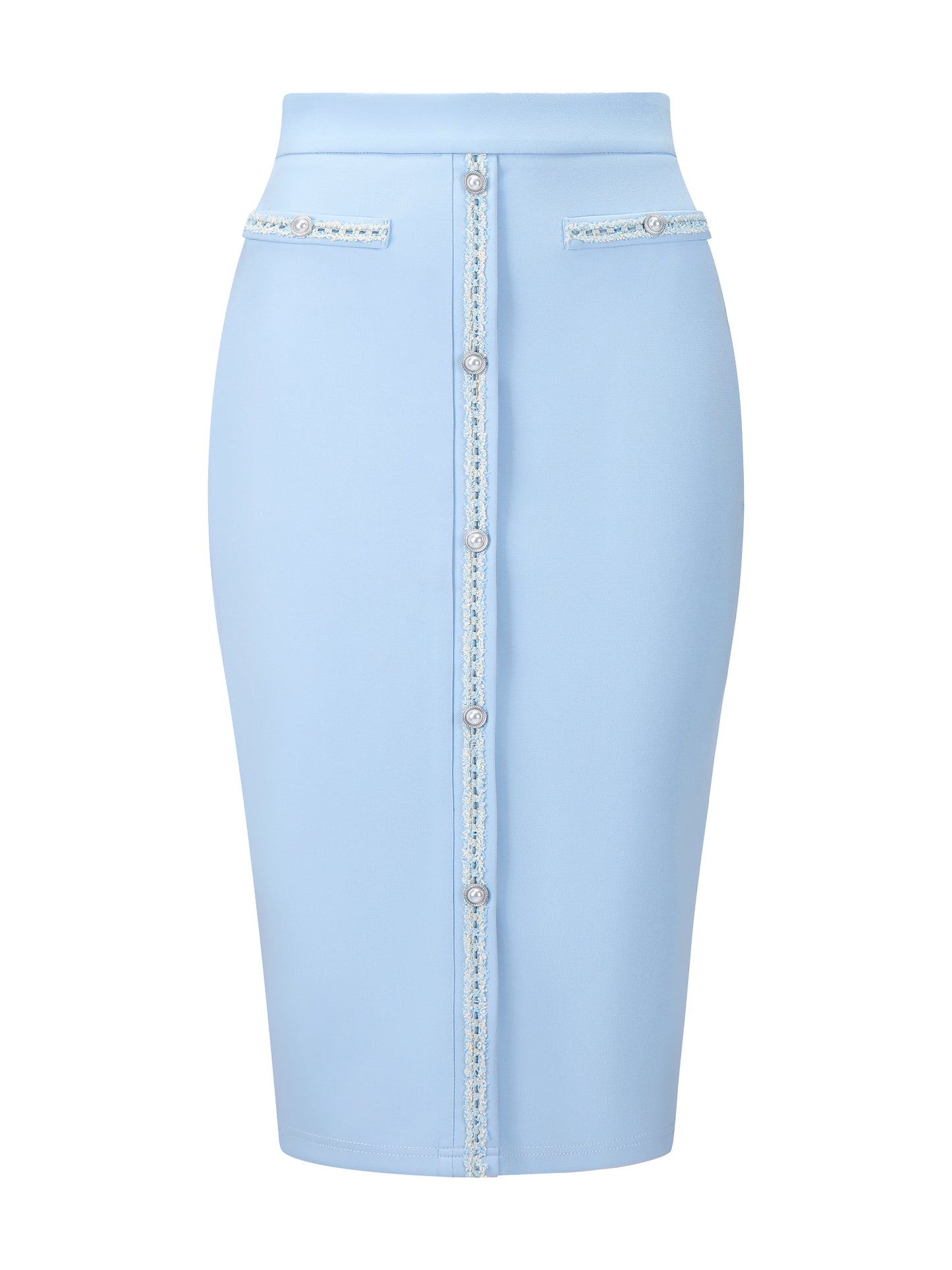 Women's Bodycon Pencil Skirt High Waist Stretchy Knee Length Office Work Skirts