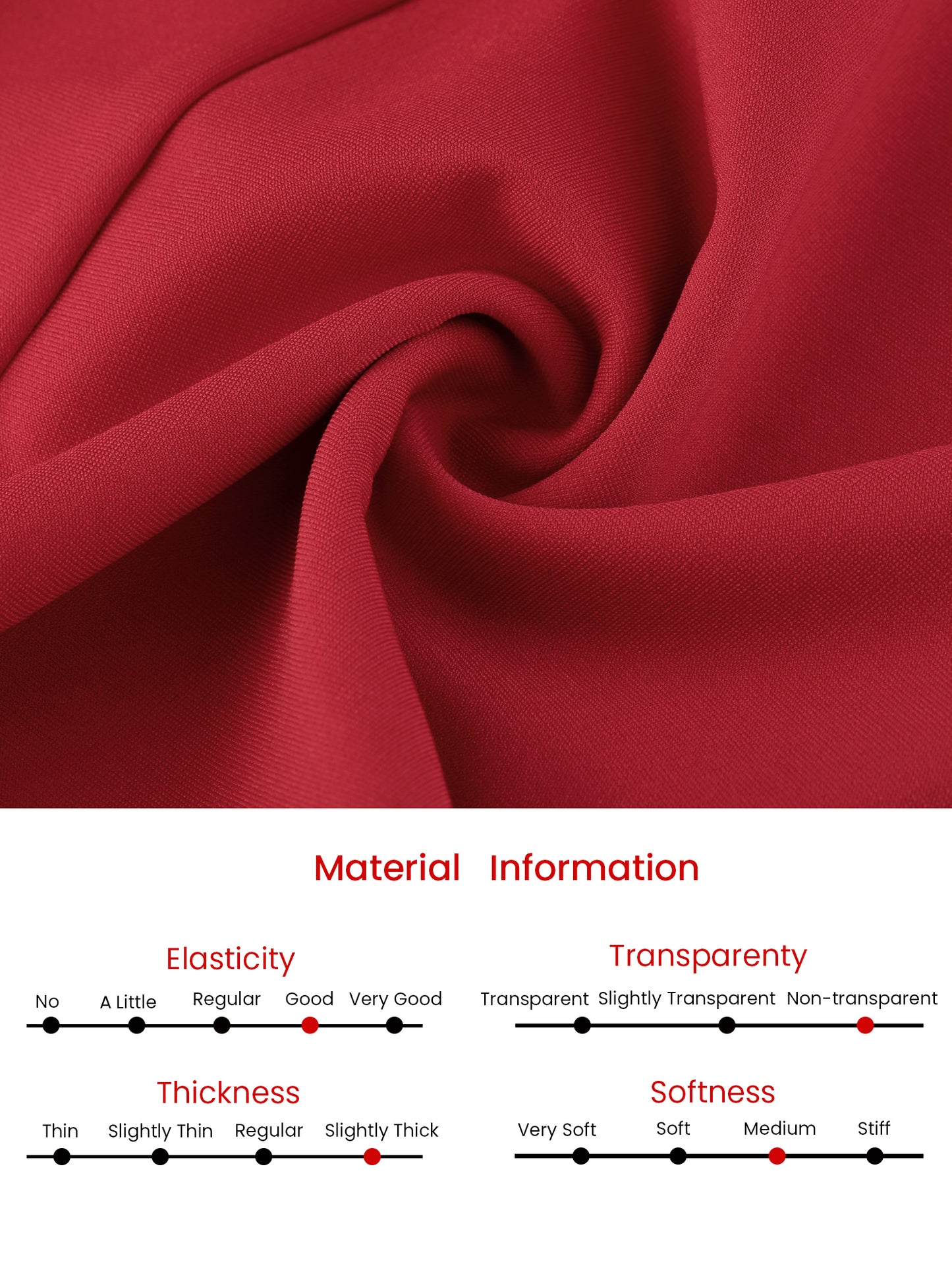 Women's Bodycon Pencil Skirt High Waist Stretchy Knee Length Office Work Skirts