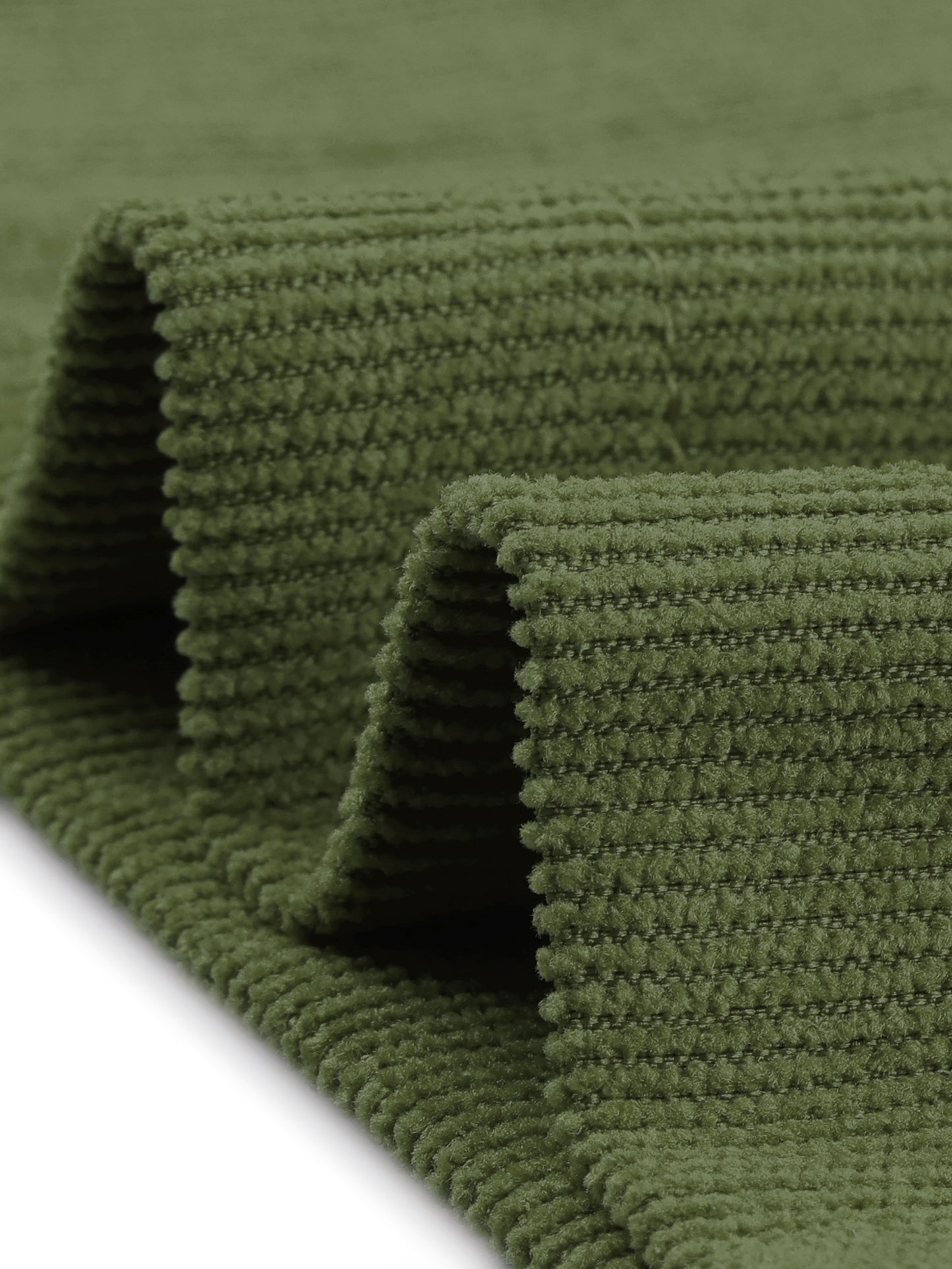 Women's High Waist Elastic Back A-Line Belted Winter Fall Midi Corduroy Skirt