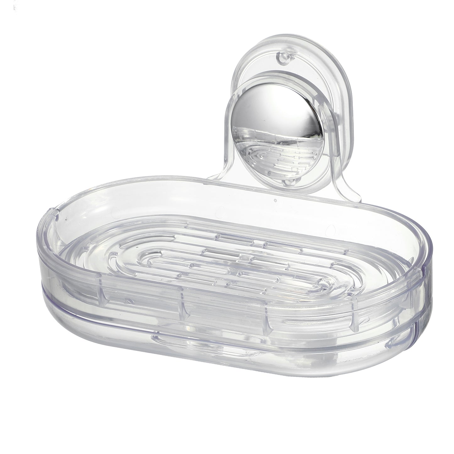 Jabonera de pared, soporte para jabón para baño y cocina, transparente