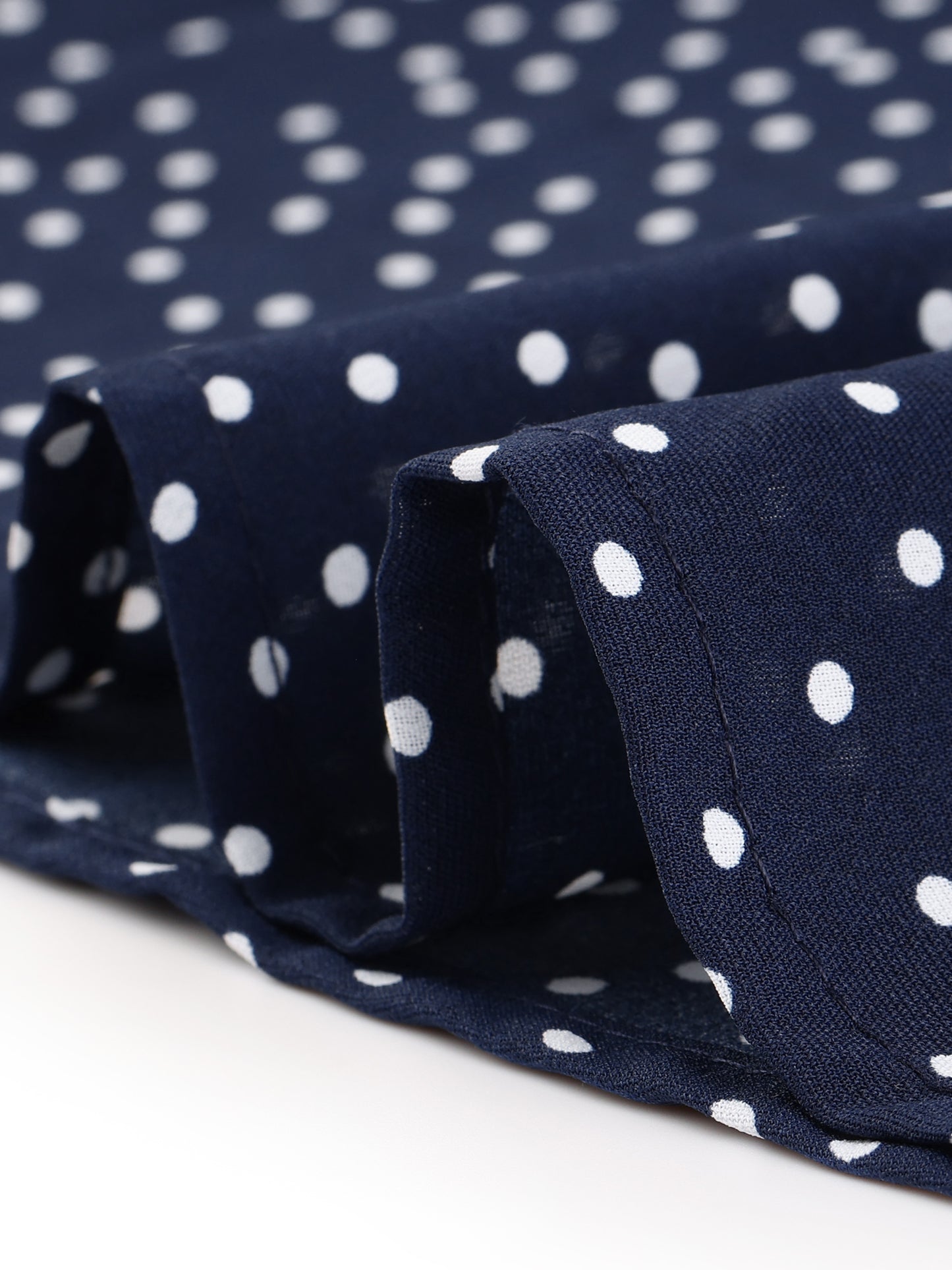 [PACK SALES] Women's Plus Size 2 Pieces Summer Pin Dots Ruffle Short Sleeve V Neck Blouses