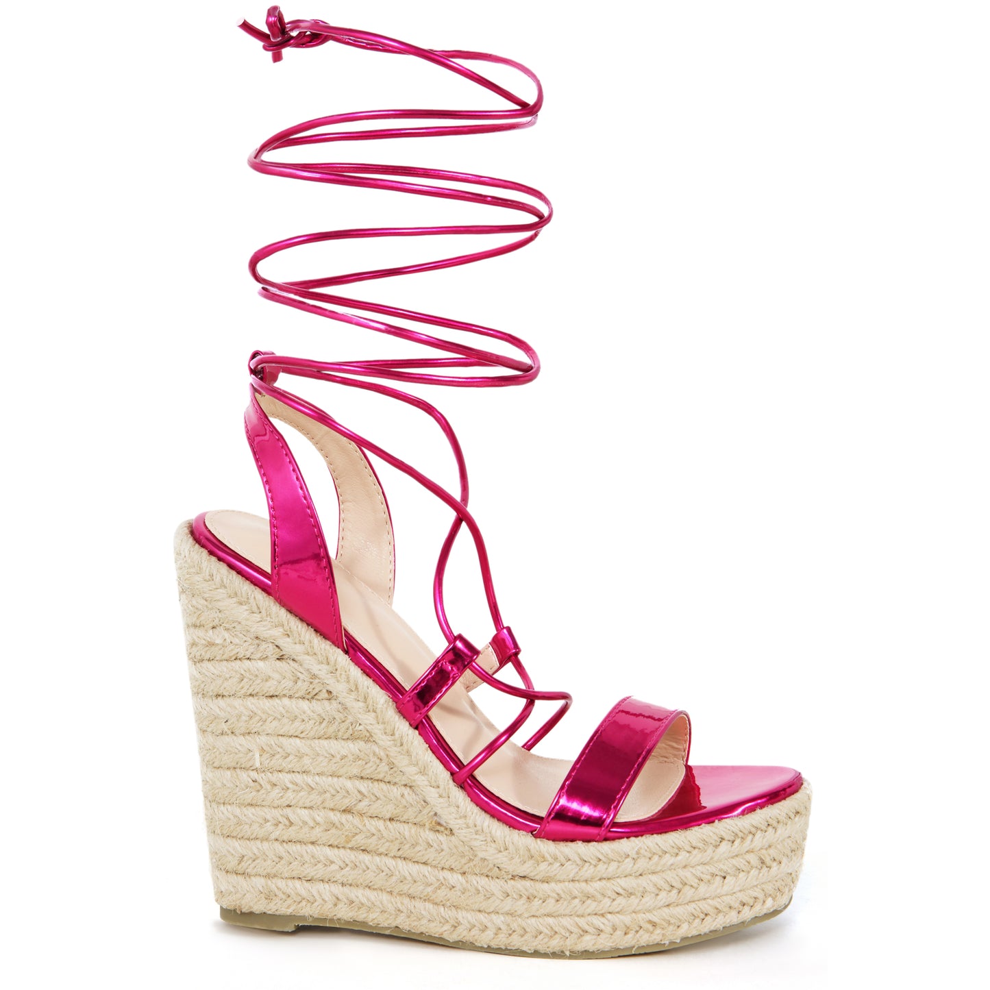 Women's Espadrilles Platform Wedges Heel Lace Up Sandals