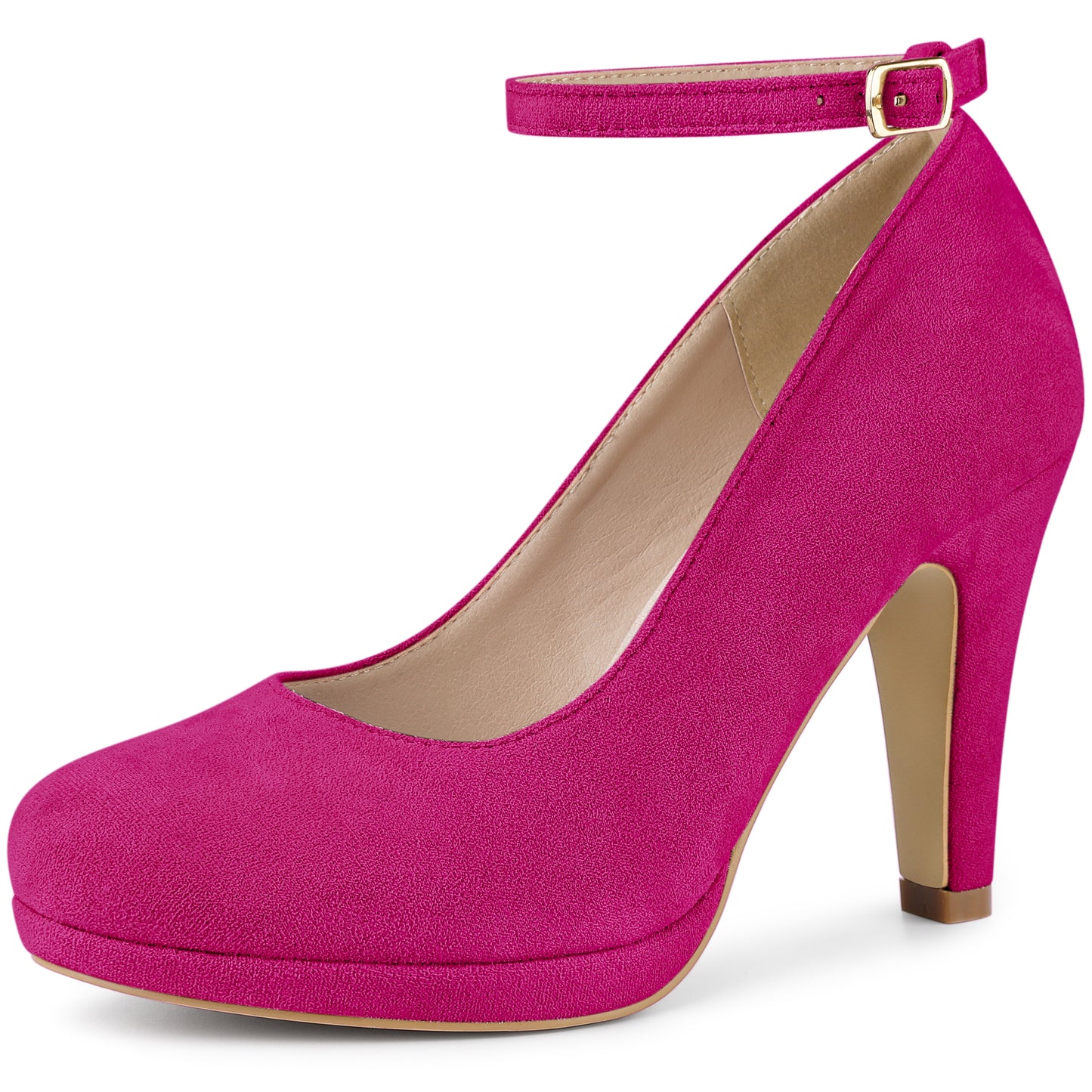 Zapatos Mary Jane para mujer con tacones de aguja y punta redonda
