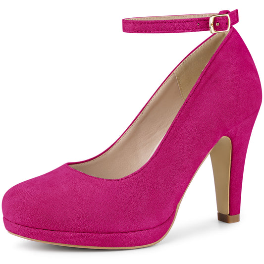 Zapatos Mary Jane para mujer con tacones de aguja y punta redonda