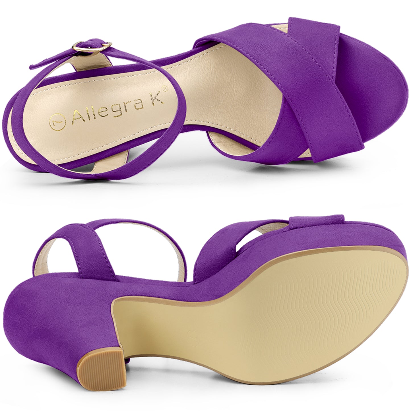 Women's Platform Chunky Heel Slingback Sandals