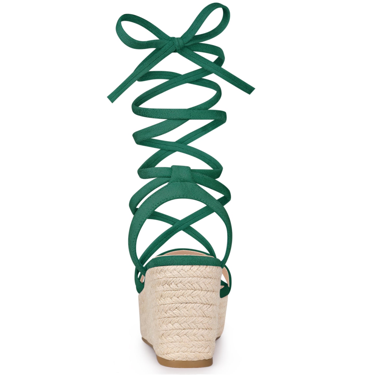 Women's Lace Up Wedge Heel Platform Slingback Strappy Sandals