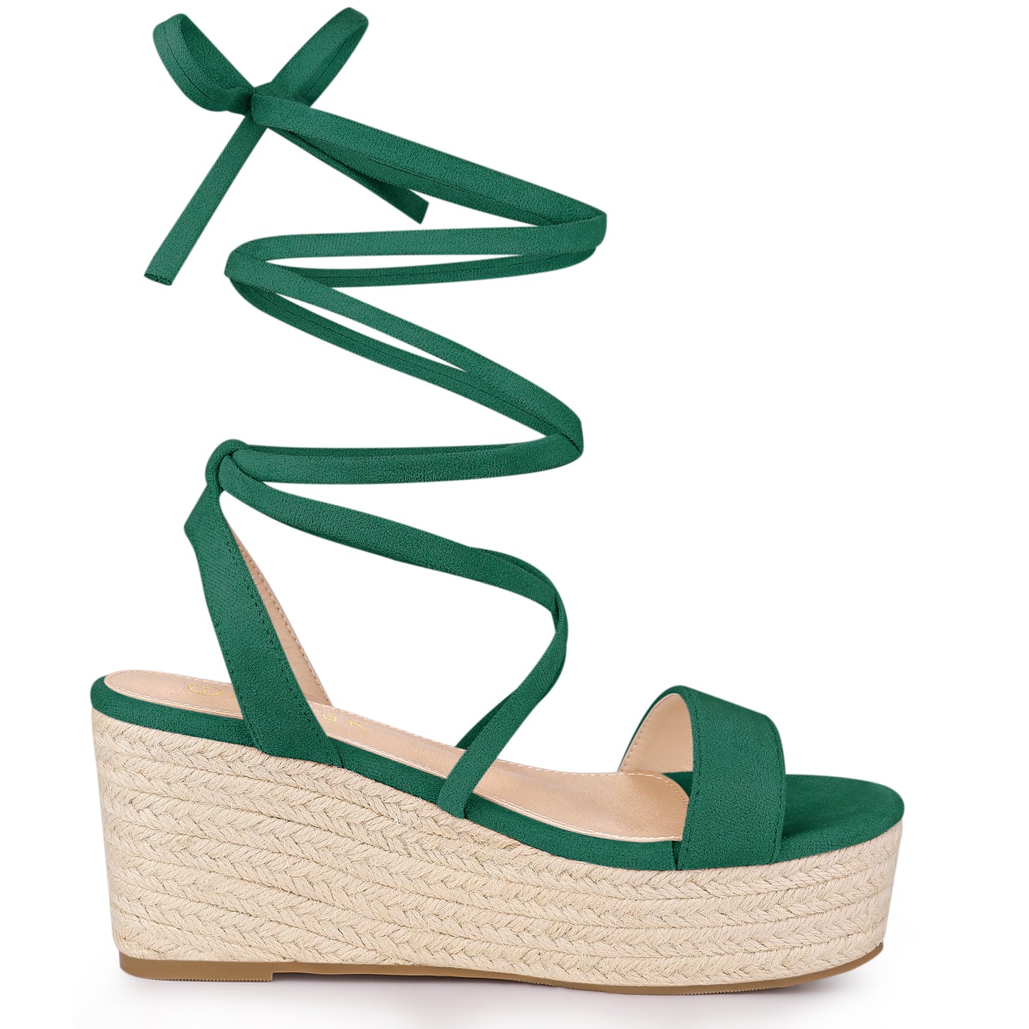 Women's Lace Up Wedge Heel Platform Slingback Strappy Sandals