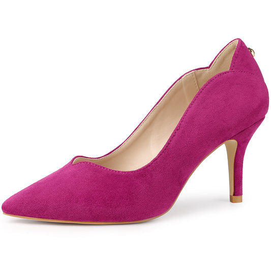 Zapatos de tacón de aguja con punta puntiaguda para mujer