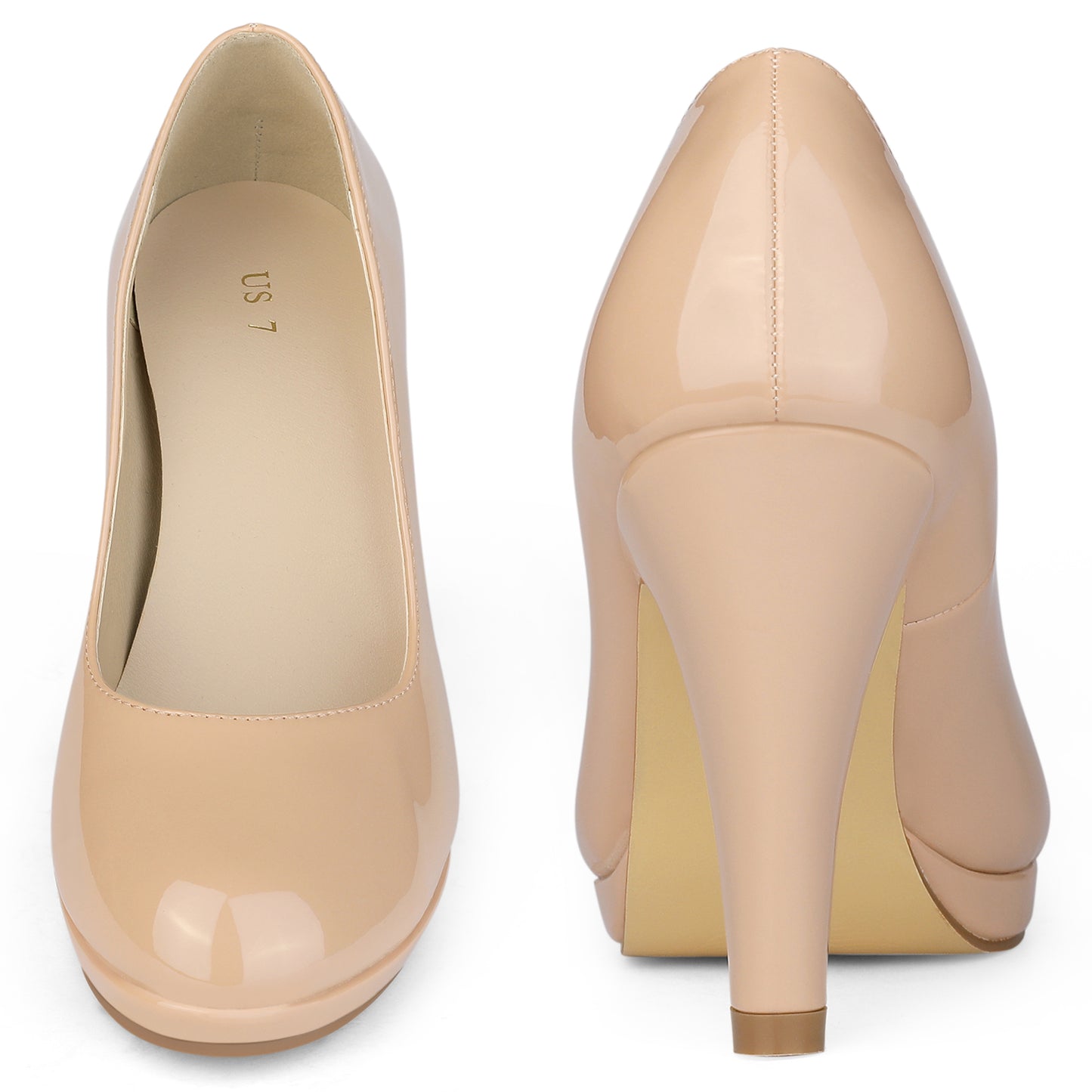 Zapatos Mary Jane con plataforma y tacón de aguja y punta redonda para mujer