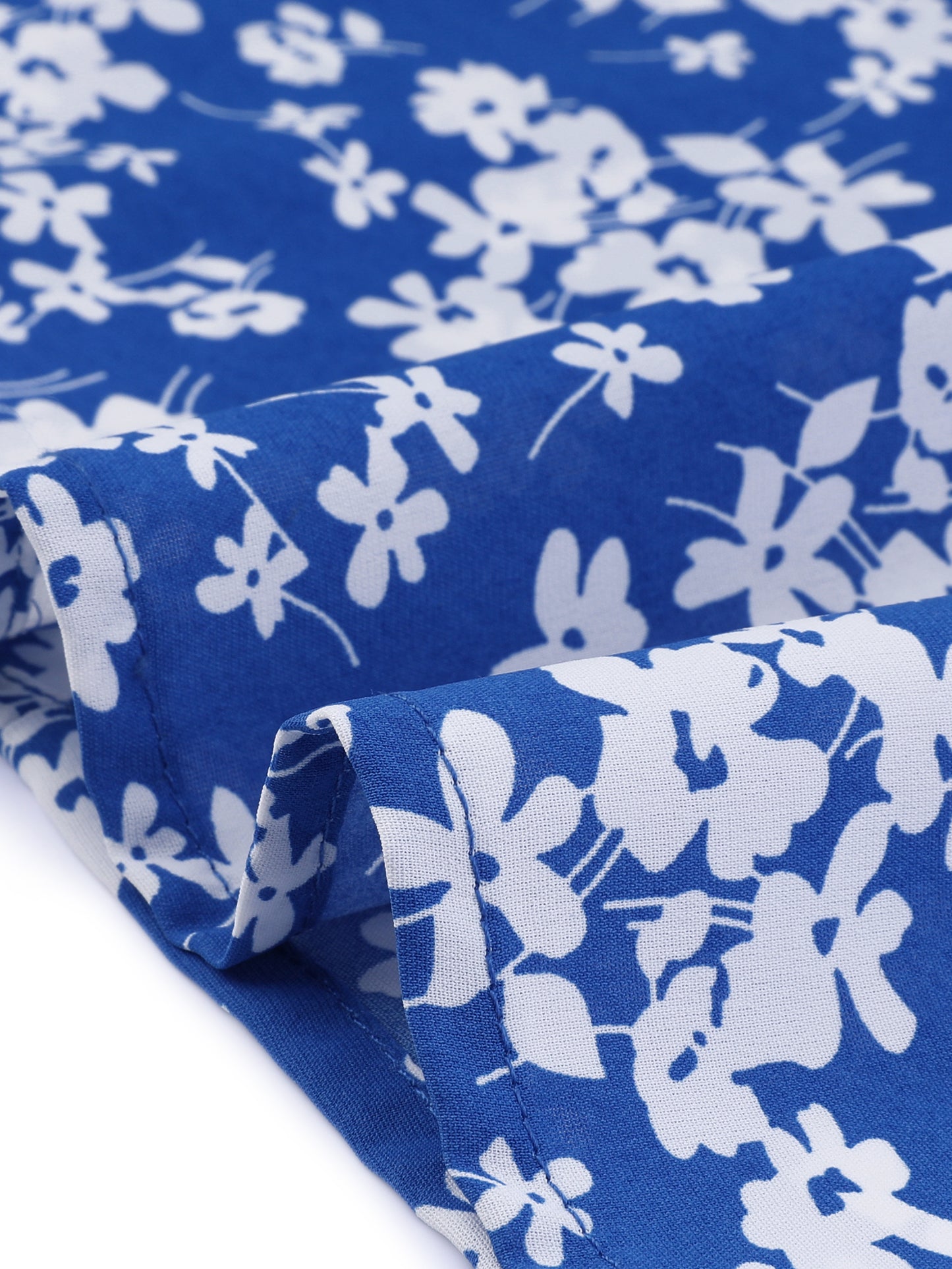 Falda midi de gasa con estampado floral para mujer, corte A, verano