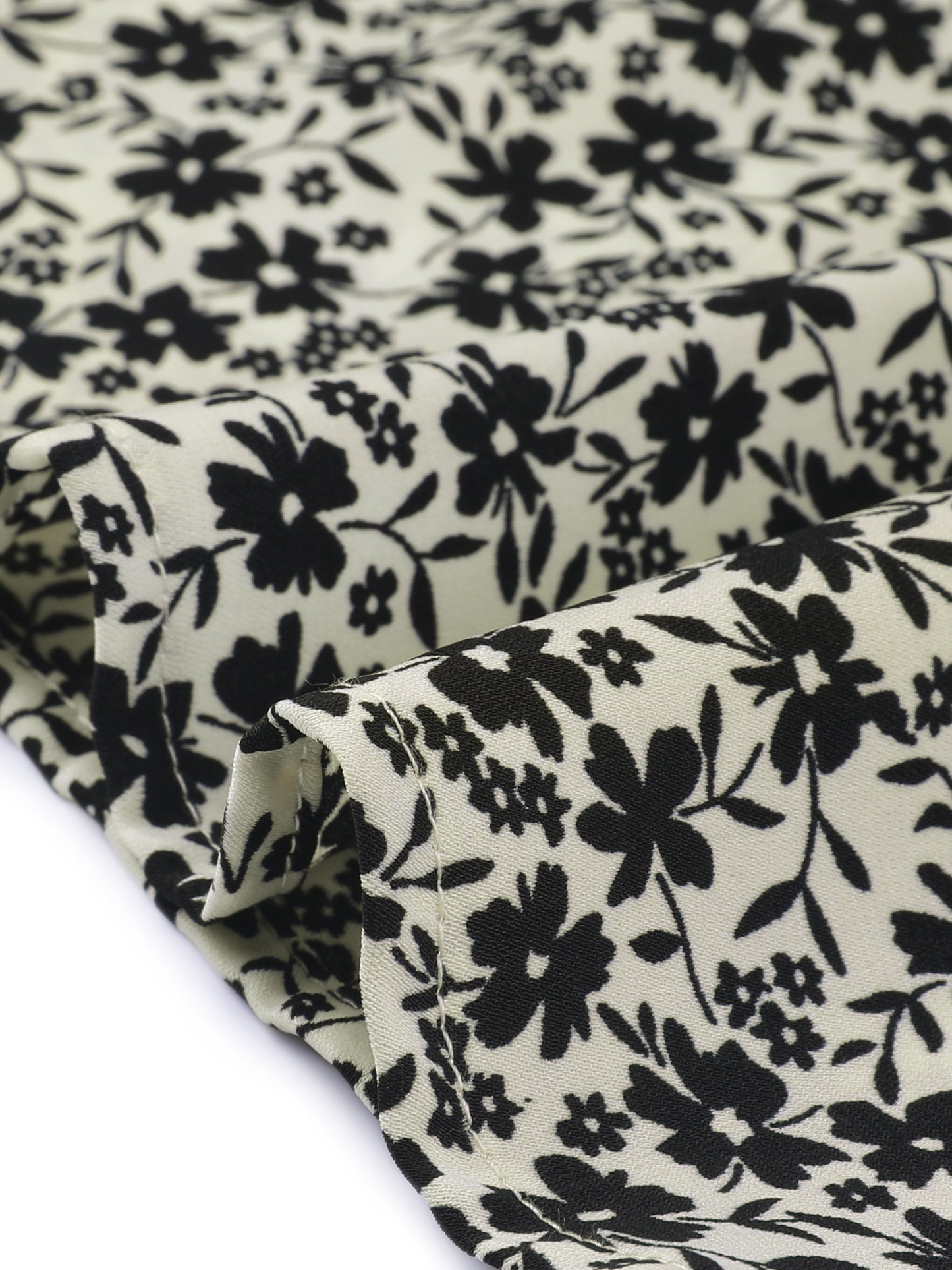 Falda midi de gasa con estampado floral para mujer, corte A, verano