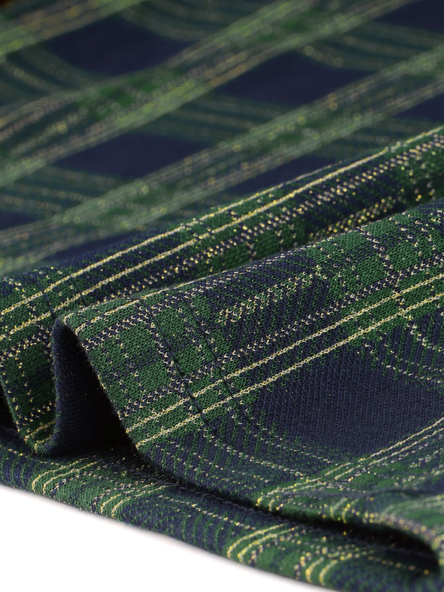 Falda tubo a cuadros con cintura alta elástica hasta la rodilla para mujer con cremallera lateral