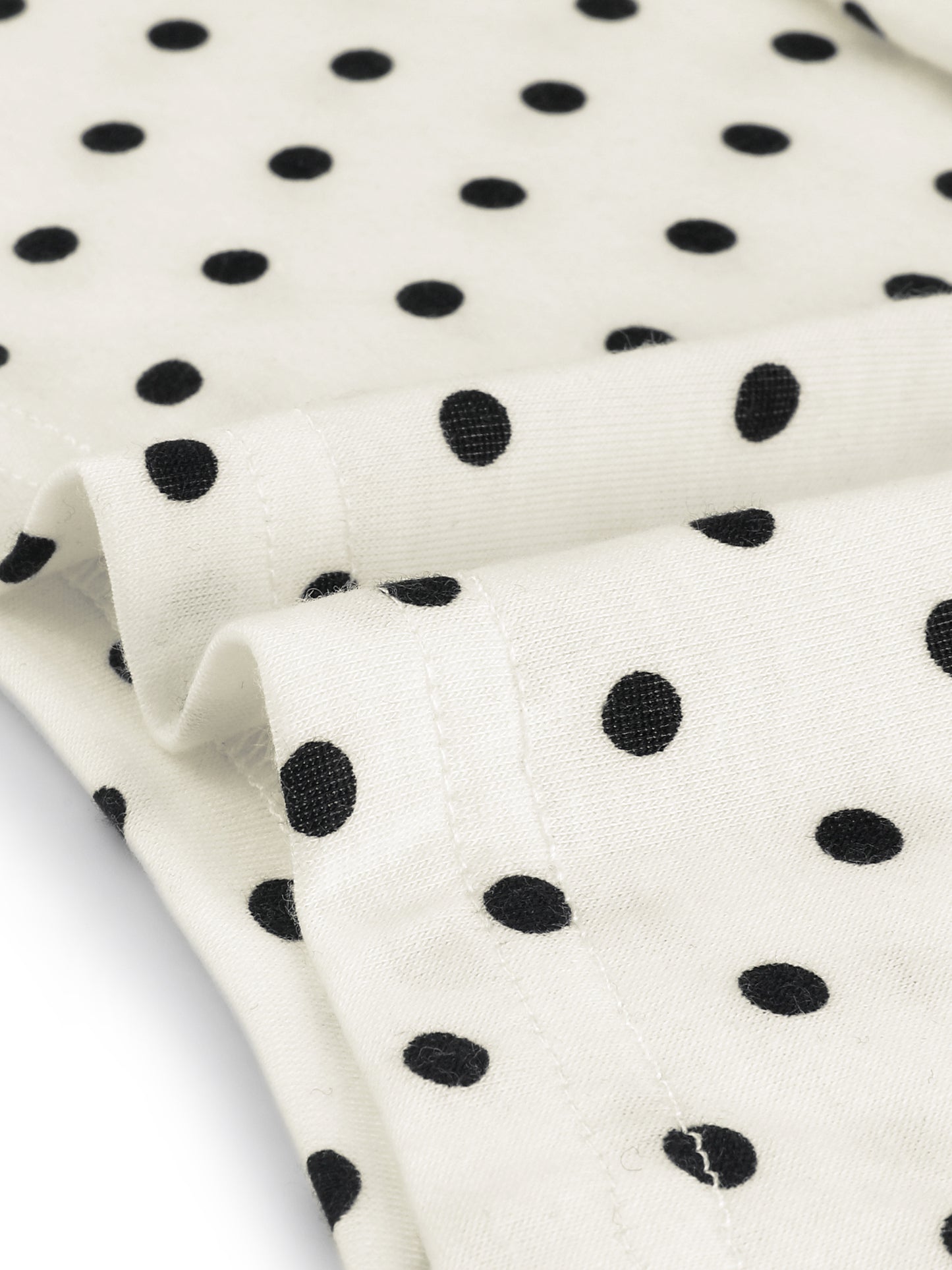 Women Plus Size Blouses Asymmetric V Neck Pintuck Short Sleeve Polka Dots Top