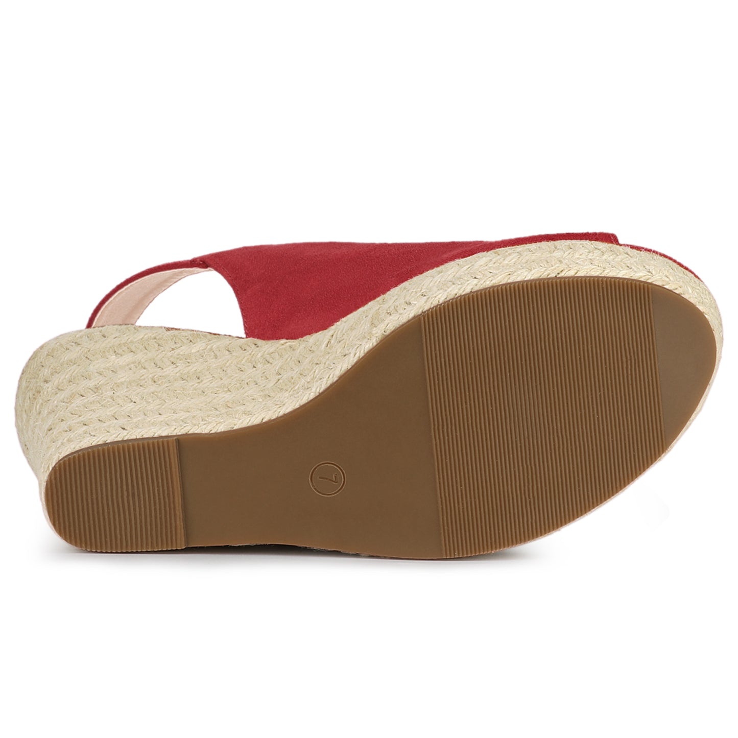 Sandalias de cuña con plataforma y tacón de alpargatas para mujer