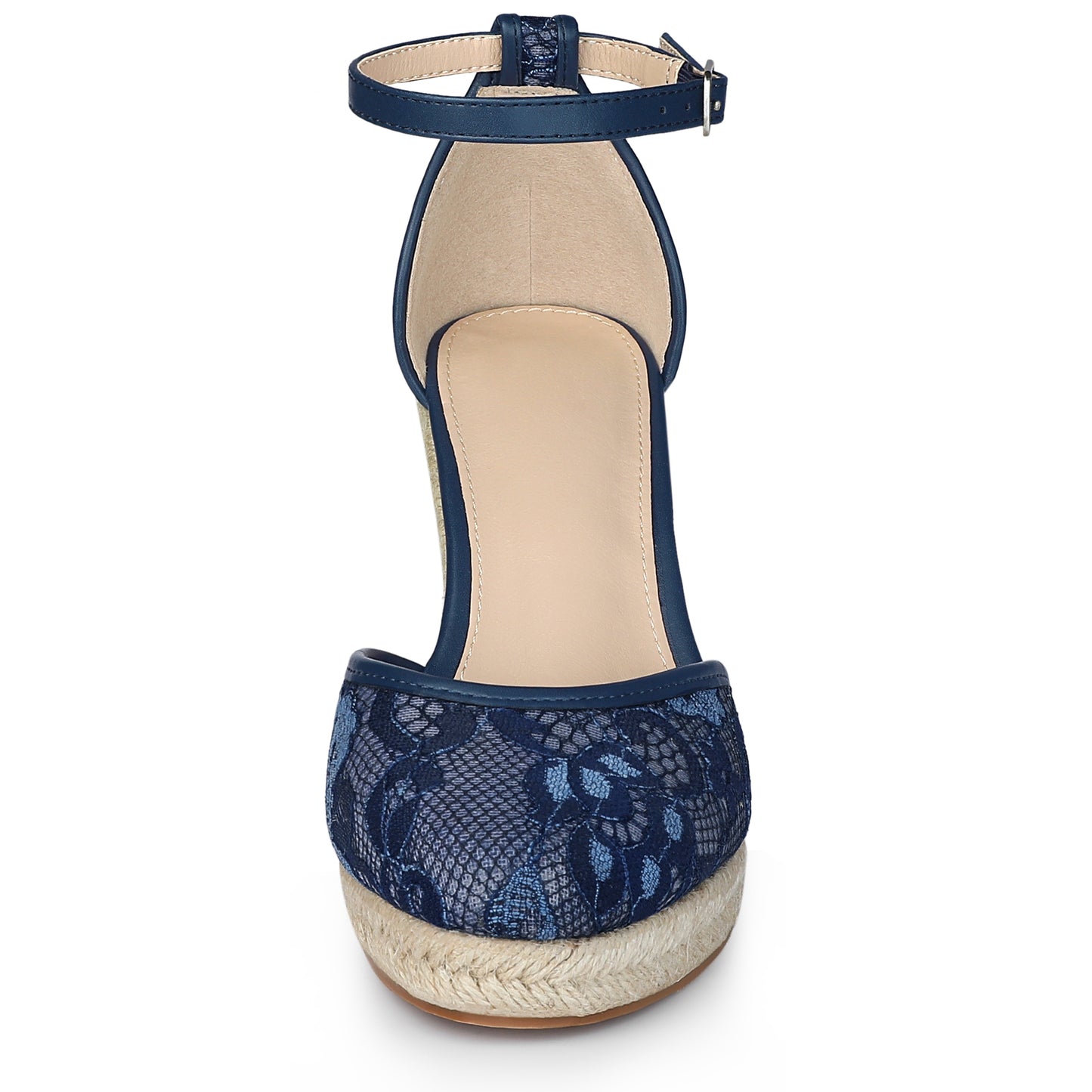 Women's Espadrille Platform Heels Lace Wedge Heel Sandals
