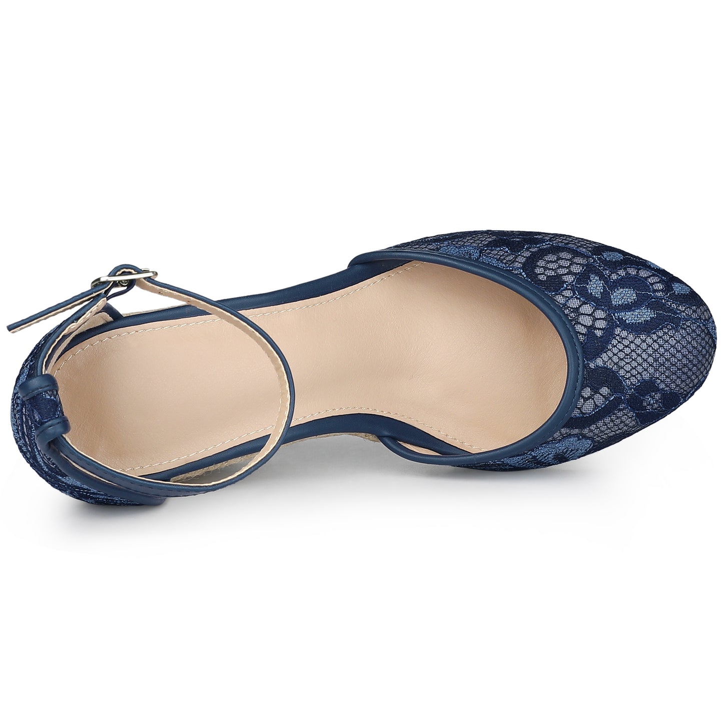 Women's Espadrille Platform Heels Lace Wedge Heel Sandals