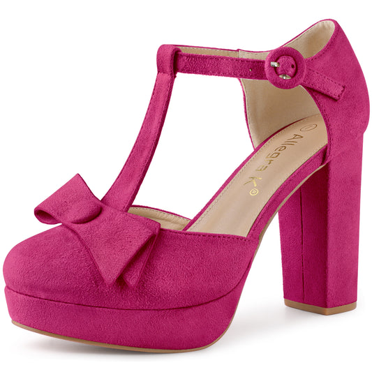 Zapatos de vestir Mary Jane con plataforma y tacón grueso para mujer