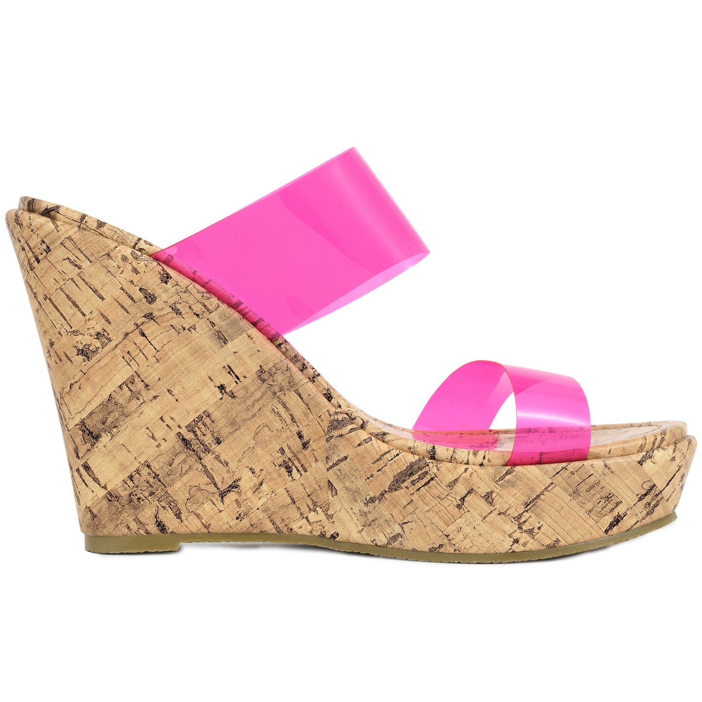 Women's Platform Transparent Straps Wedge Heel Sandals