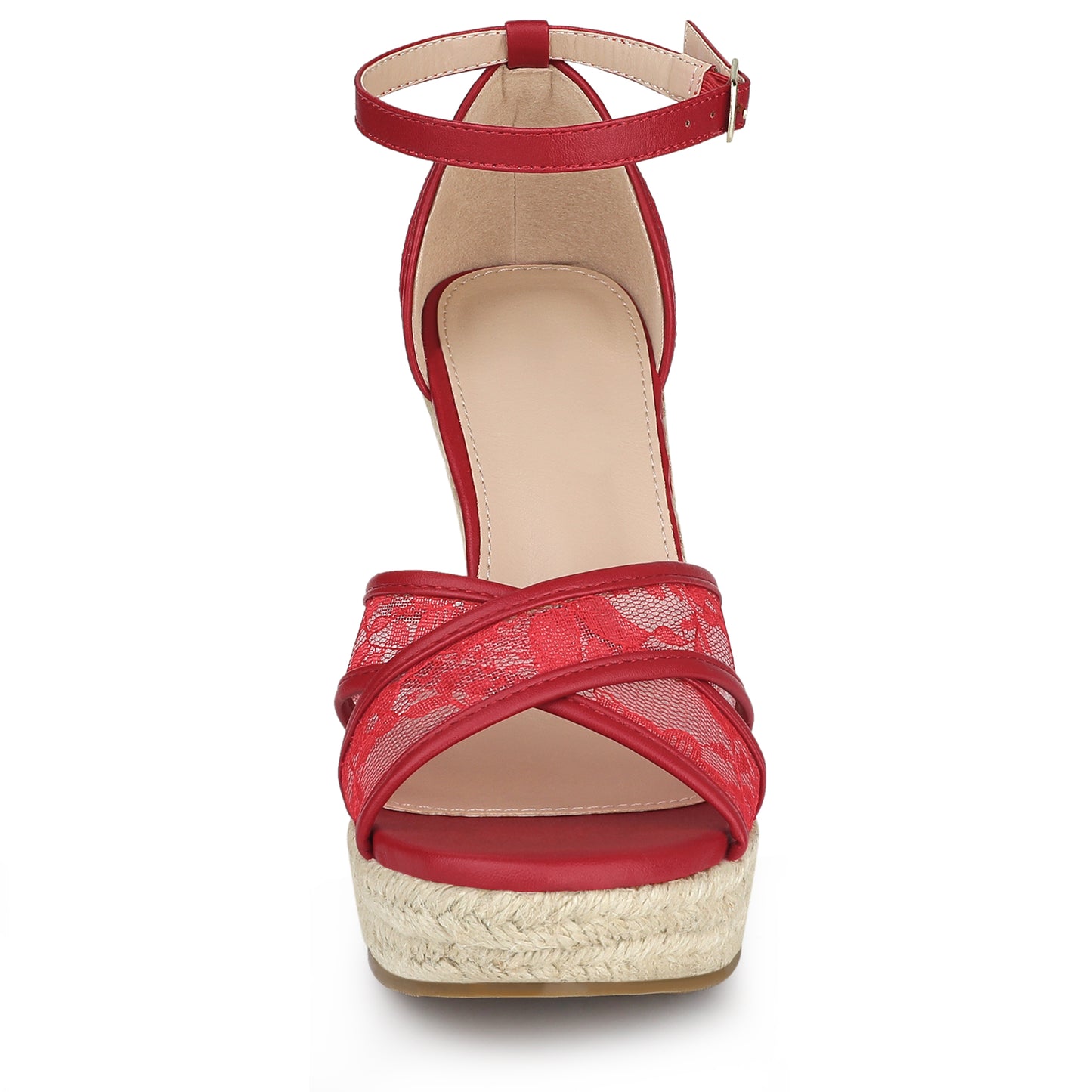 Women's Ankle Strap Espadrille Wedge Heel Sandals