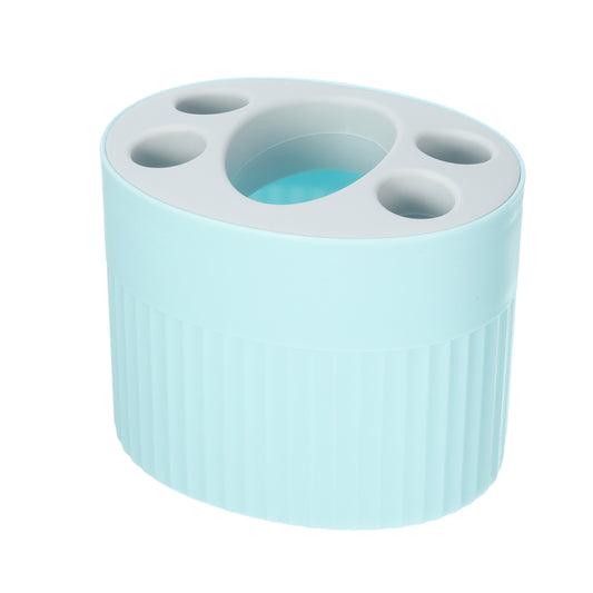 Bathroom Toothbrush Holder, Toothbrush Storage Organizers 4.69"x3.62"x3.73" Blue