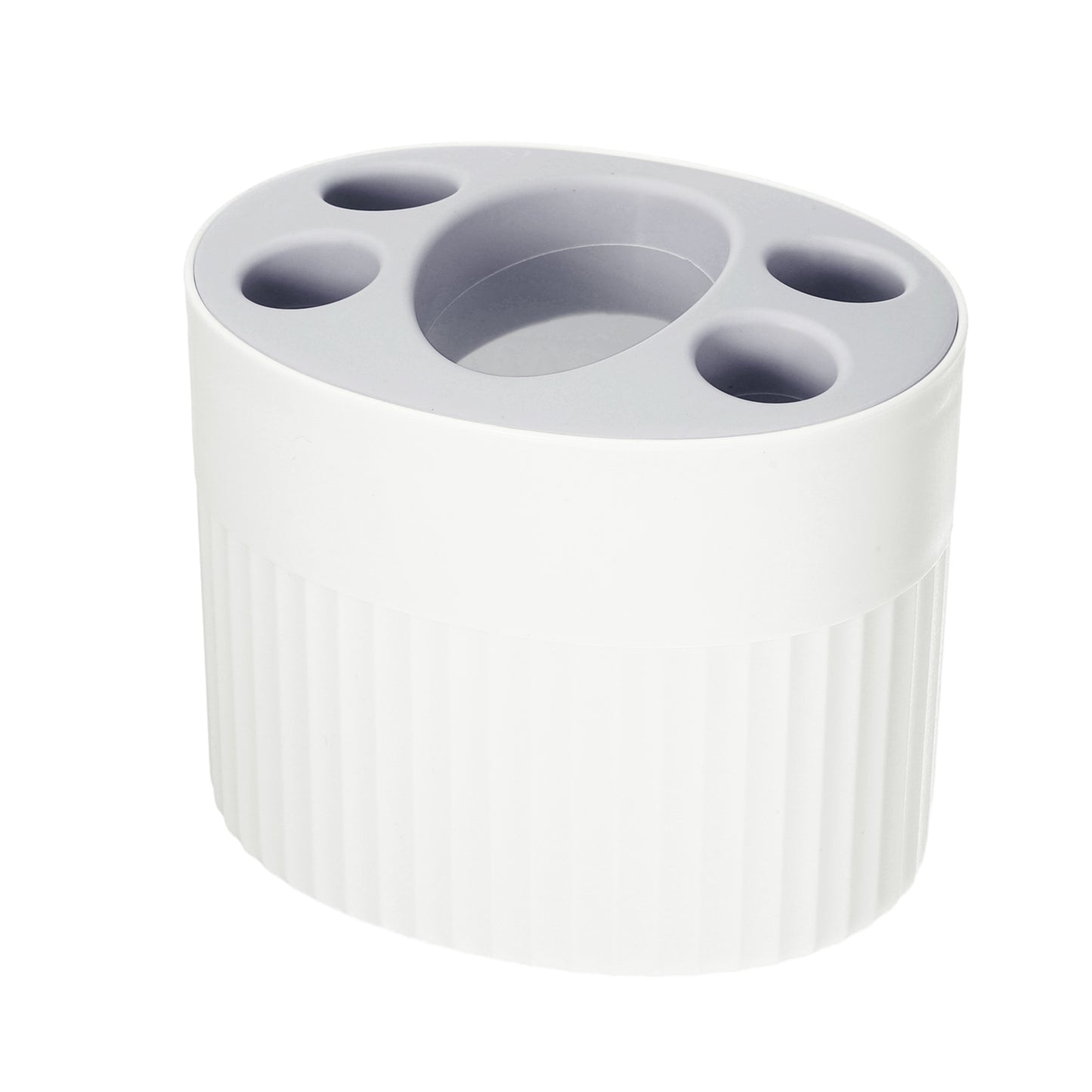 Bathroom Toothbrush Holder, Toothbrush Storage Organizers 4.69"x3.62"x3.73" White