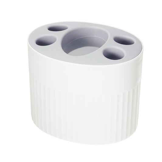 Bathroom Toothbrush Holder, Toothbrush Storage Organizers 4.69"x3.62"x3.73" White