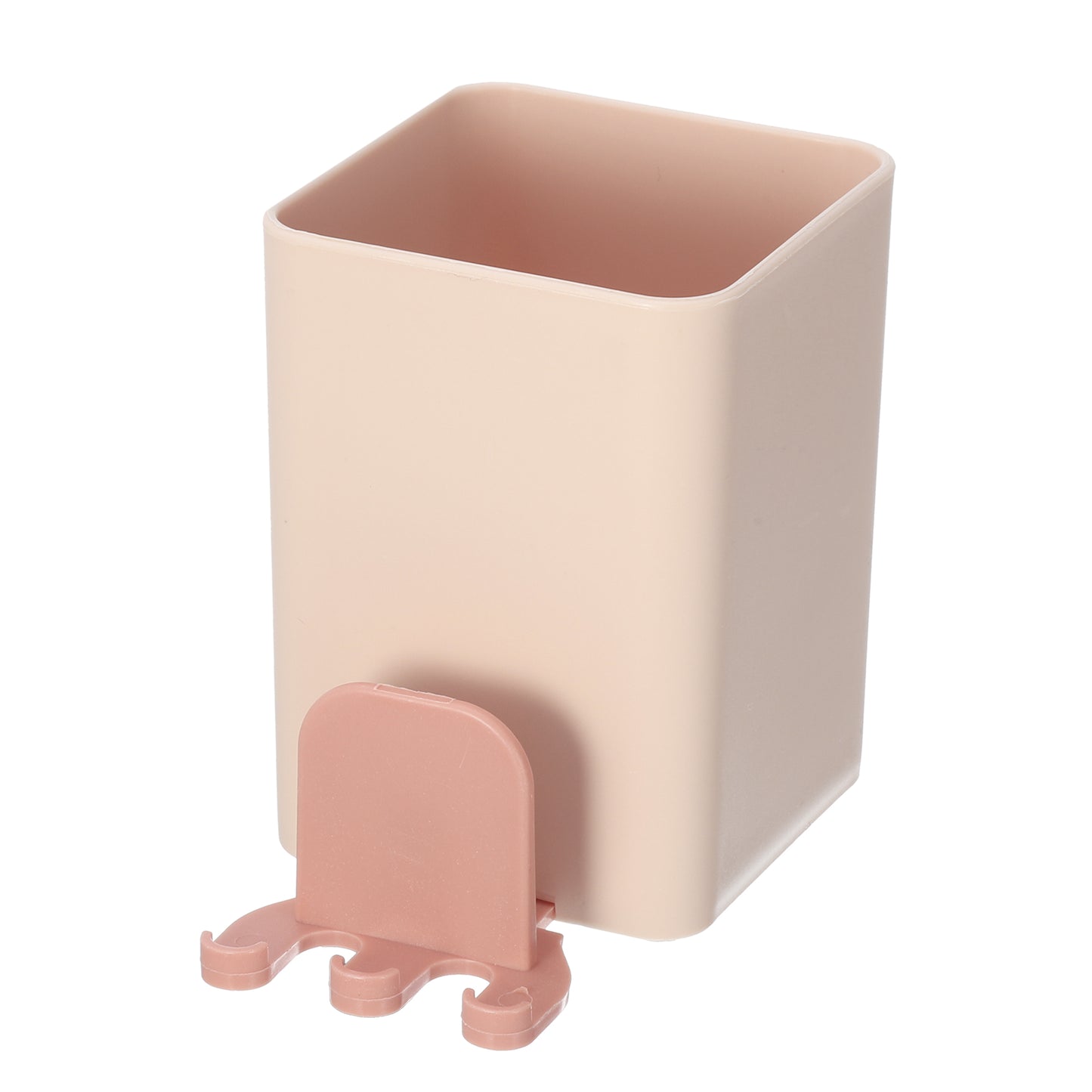 Wall Mounted Toothbrush Holders Bathroom Storage Organizers 2.45"x2.45"x3.39" Pink