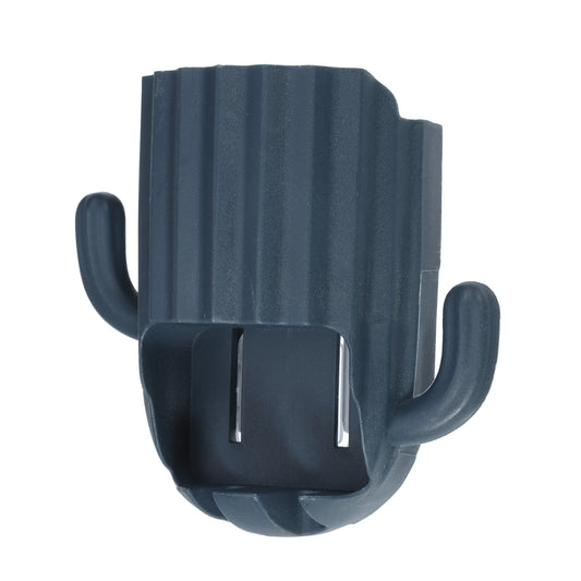 Cactus Wall Mounted Toothbrush Holder Organizers for Bathrooms, 2.45"x2.45"x3.39" Dark Blue