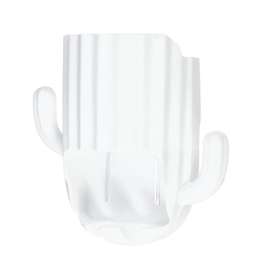 Organizador de pared para cepillos de dientes Cactus, para baño, 6,25 x 6,25 x 8,5 cm, color blanco