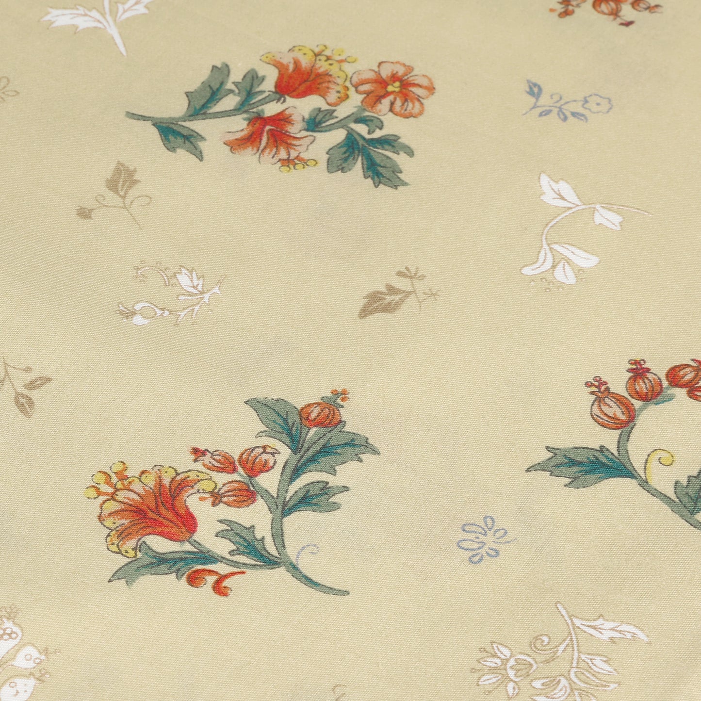 Cotton Pillowcases Set of 2 with Vintage Floral Envelope Closure Pillow Shams