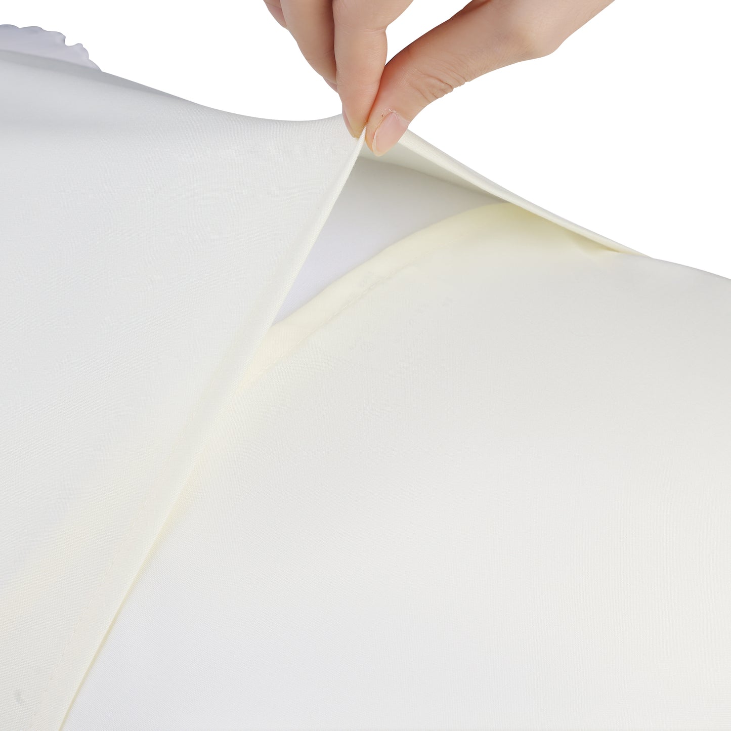 Cotton Pillowcase Set of 2, Tulip Floral Design, Ruffle Trim, Envelope Closure Pillow Covers