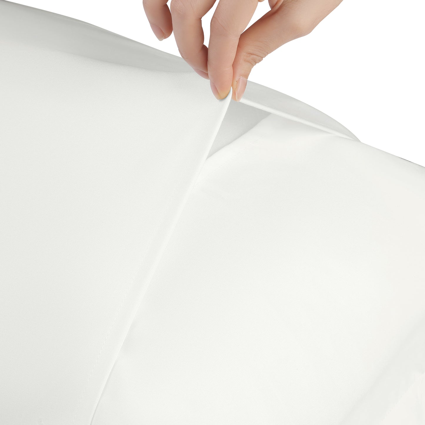Polyester Pillow Cases Set of 2 with Envelope Closure, Room Decor Hair Care Pillow Shams