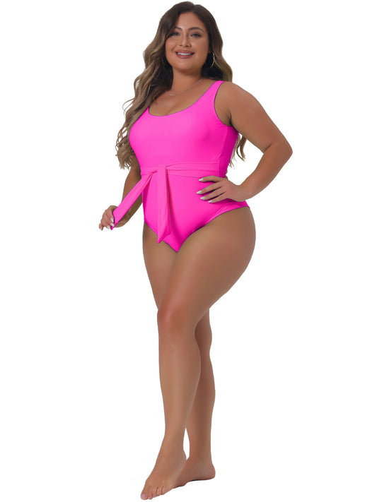 Women Plus Size Bikini Swimsuits Swimwear Flattering High Waisted One Piece Bathing Suit