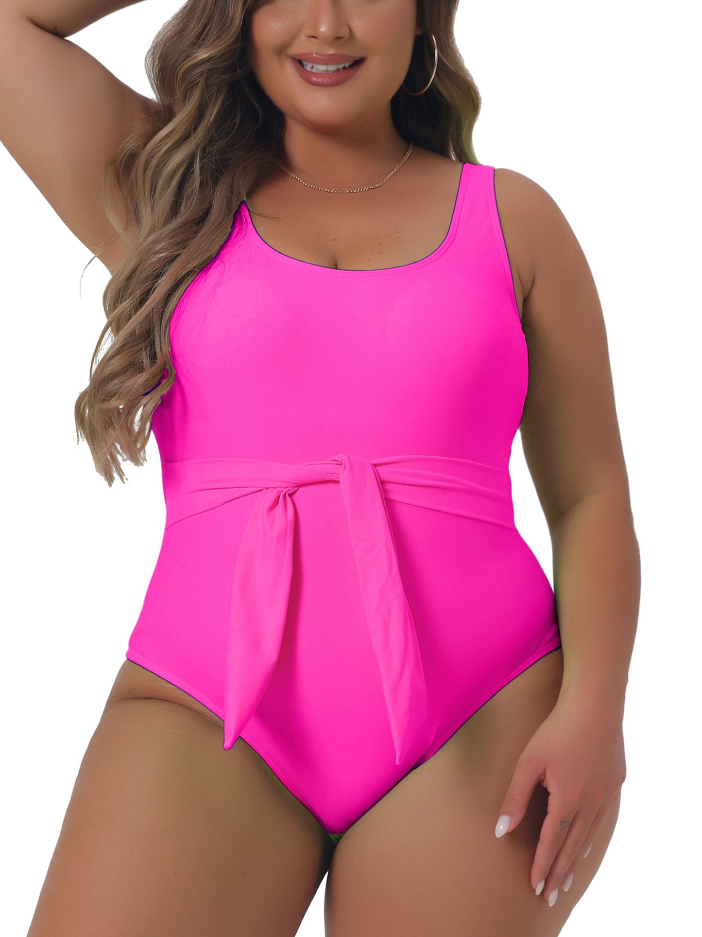 Women Plus Size Bikini Swimsuits Swimwear Flattering High Waisted One Piece Bathing Suit