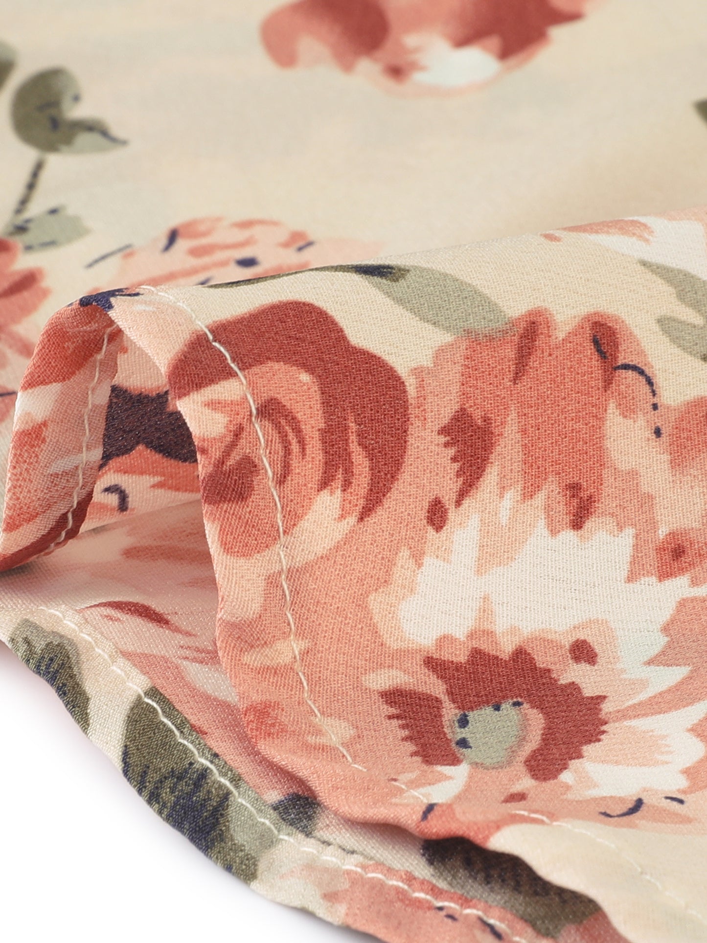 Women's Floral Midi Skirts Summer Ruffle High Waist Flowy A-Line Split Knee Length Skirt