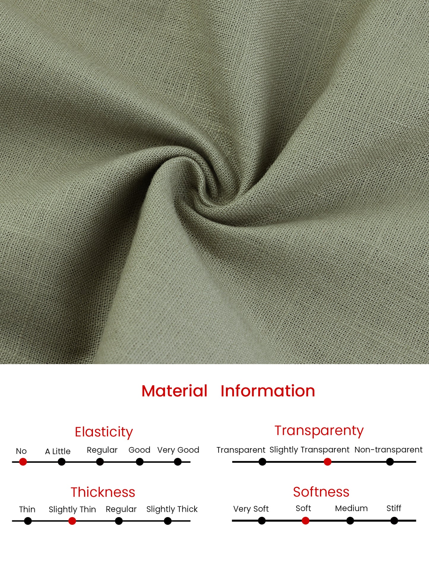 Women's Linen Skirts Slit Button Front Midi Pencil Skirt