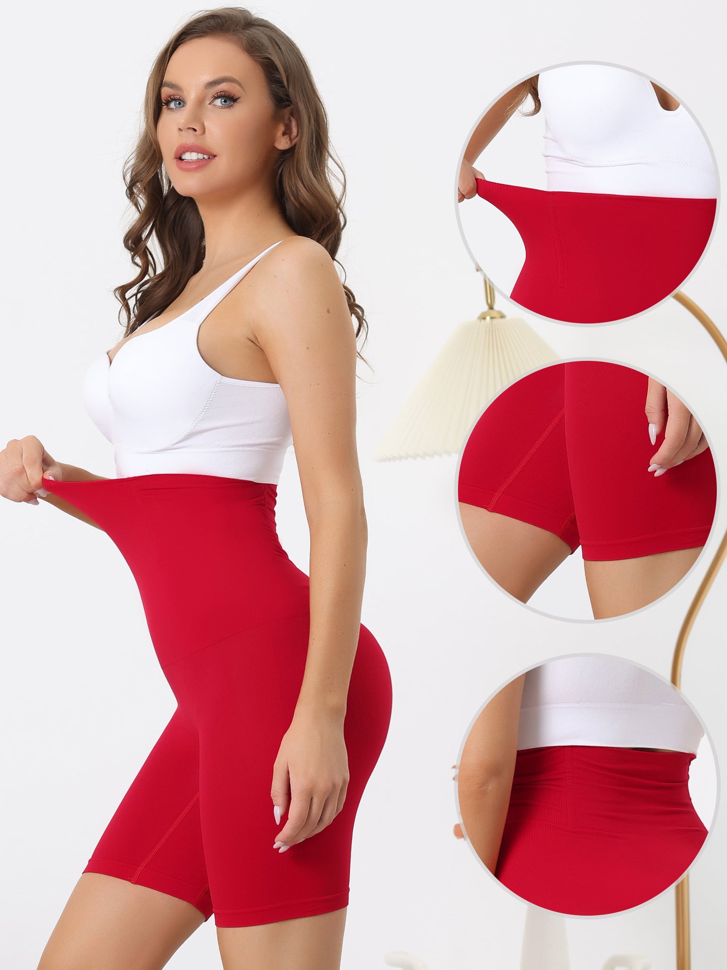 [PACK SALES] Women's 2 Pieces Knickers High Waisted Shapewear Shorts Slimming Pants