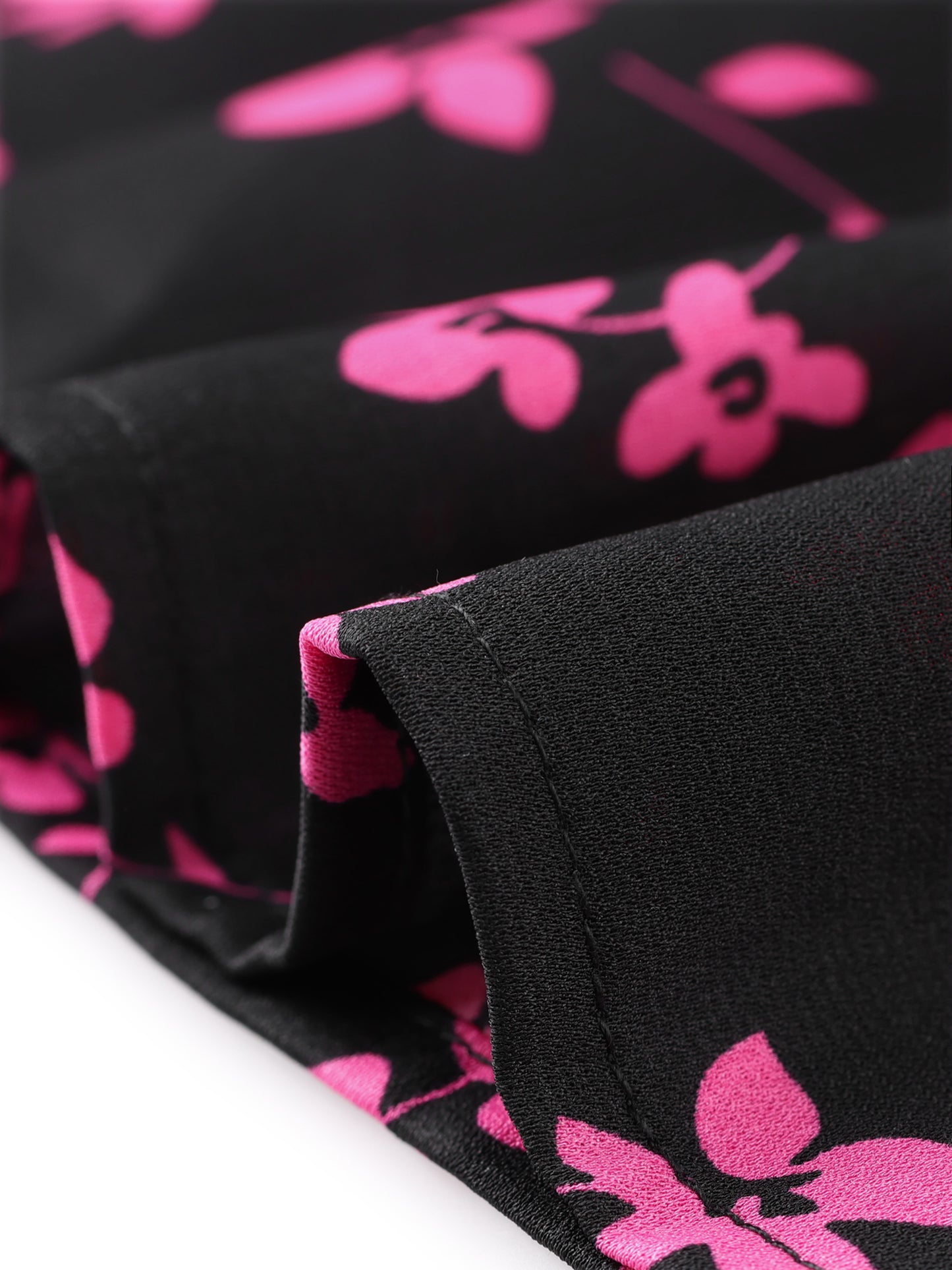 Falda midi floral para mujer, de cintura alta, ajustada, estilo sirena, con fruncido