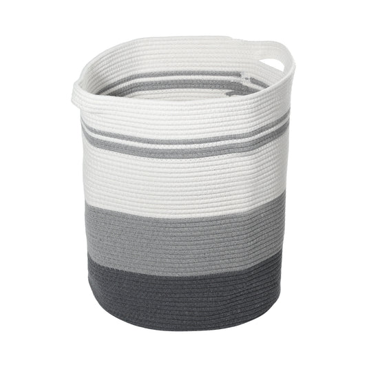 Laundry Basket Hamper, 16"x18" Tall Woven Bohemia Laundry Basket, 56L Gray