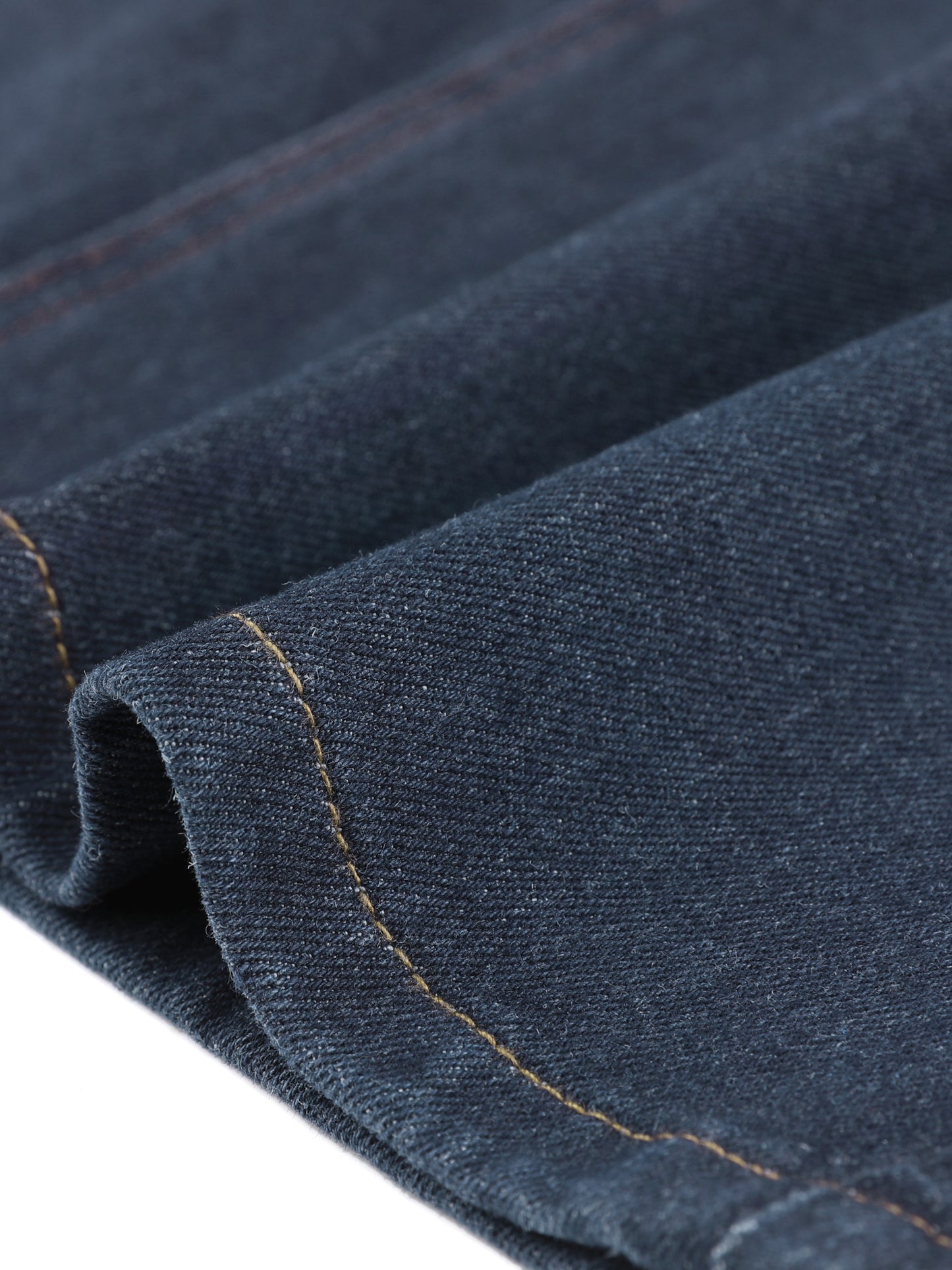 Women's Casual Denim Skirt High Waist Split Back Pockets Midi Jean Skirt