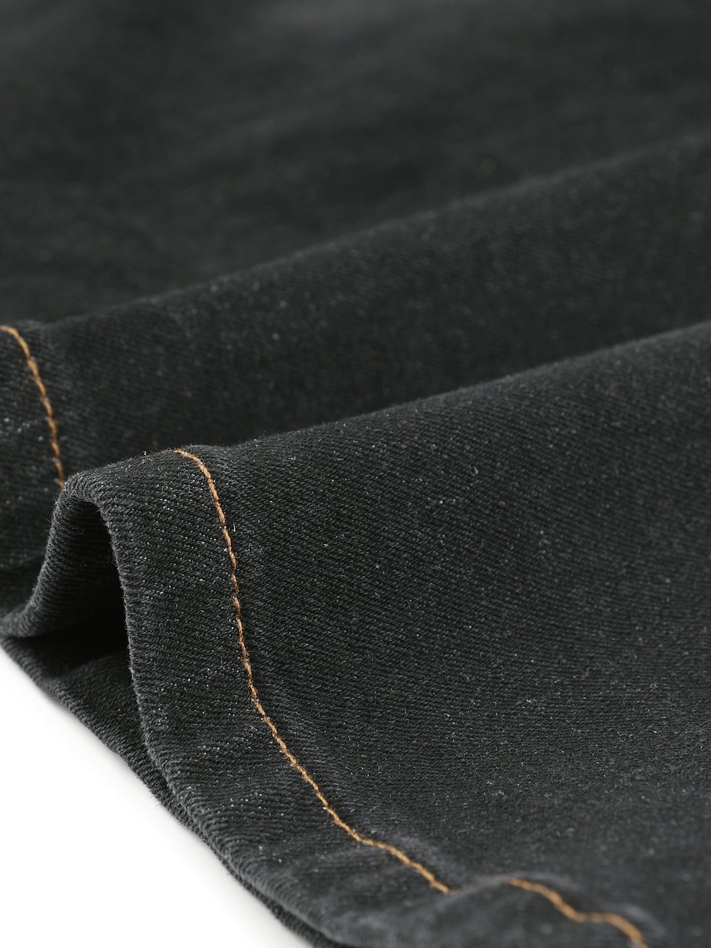 Women's Casual Denim Skirt High Waist Split Back Pockets Midi Jean Skirt