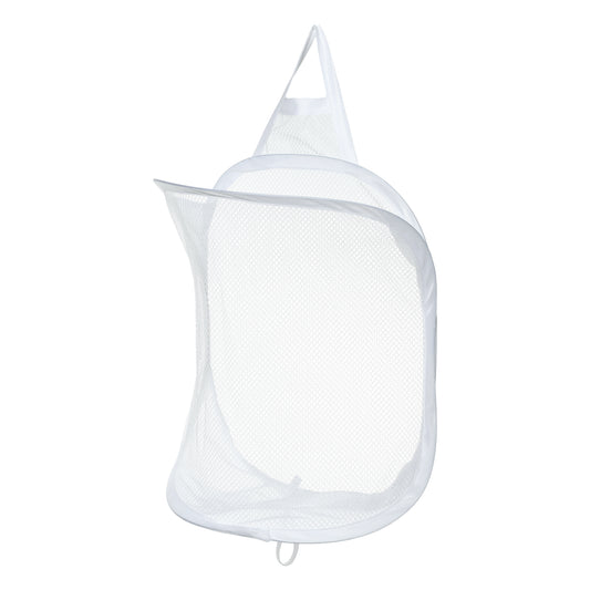 Wall-mounted Folding Laundry Basket for Bathroom 11.81"x7.09"x15.75" 20L White