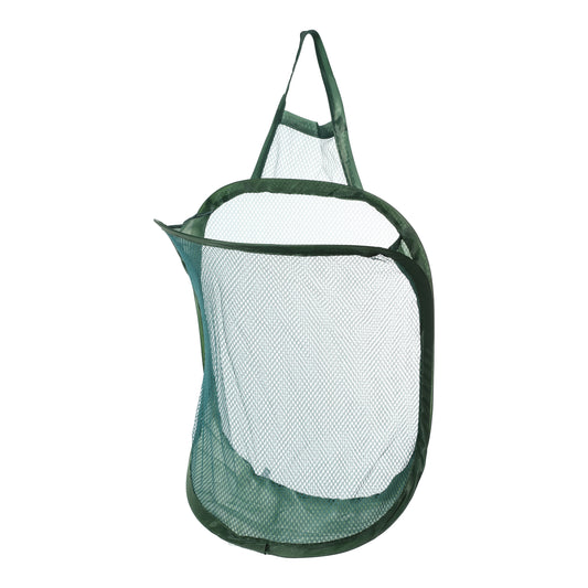 Wall-mounted Folding Laundry Basket for Bathroom 11.81"x7.09"x15.75" 20L Green