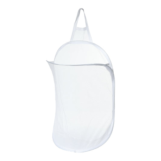 Wall-mounted Folding Laundry Basket for Bathroom 15.75"x7.87"x23.62" 48L White