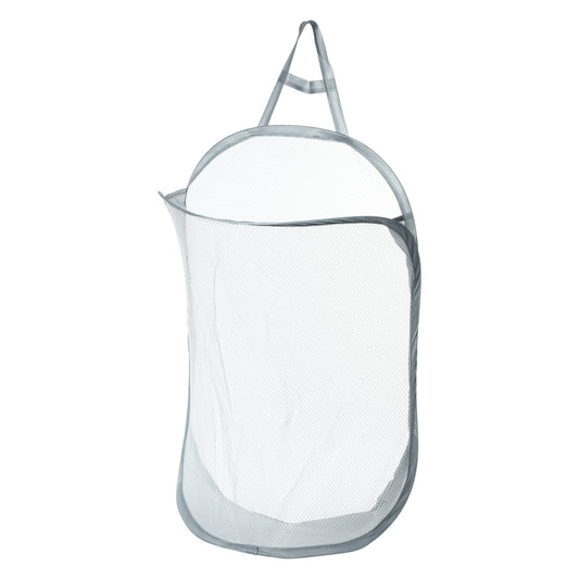 Wall-mounted Folding Laundry Basket for Bathroom 15.75"x7.87"x23.62" 48L Gray